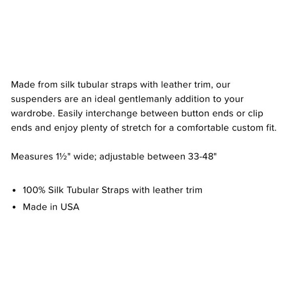 NEW NIB Brooks Brothers Suspenders Blue Olive Stripe Adjustable Clip-On Leather - Picture 8 of 8